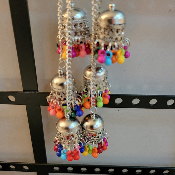 *SOLD* Oxidized earings (jhumka) - Picture 2 of 2